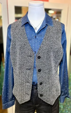 Renuar Black Combo Vest