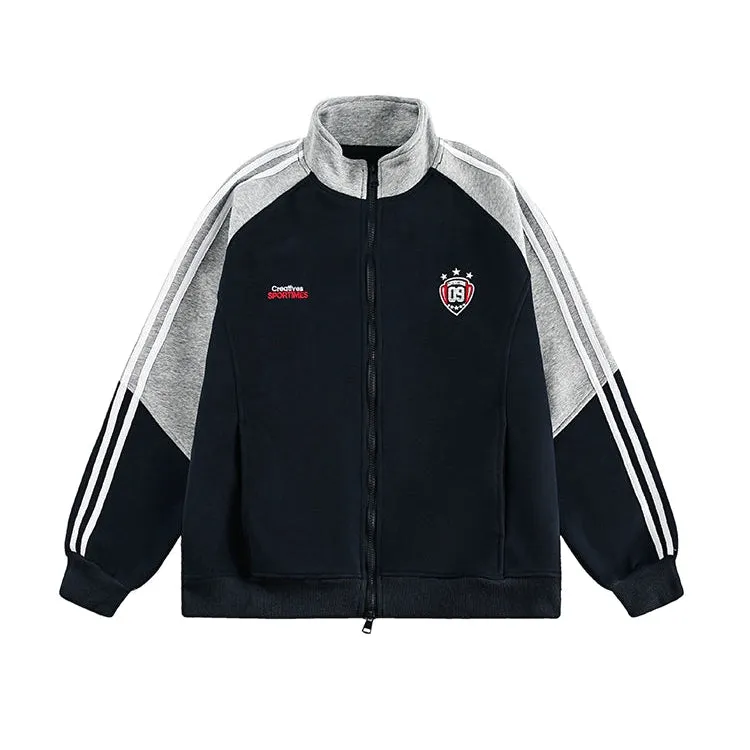 Retro Embroidered Sporty Jacket