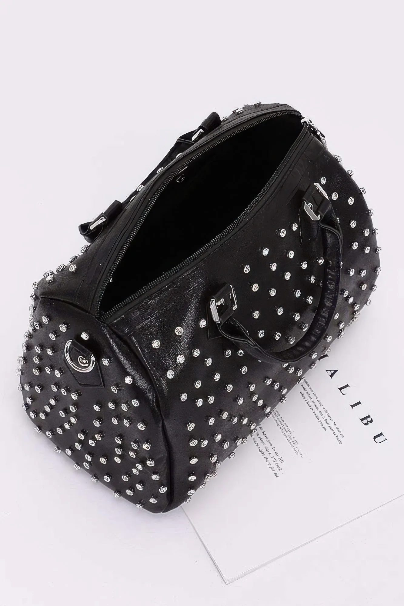 Rhinestone Studded Bowling Bag