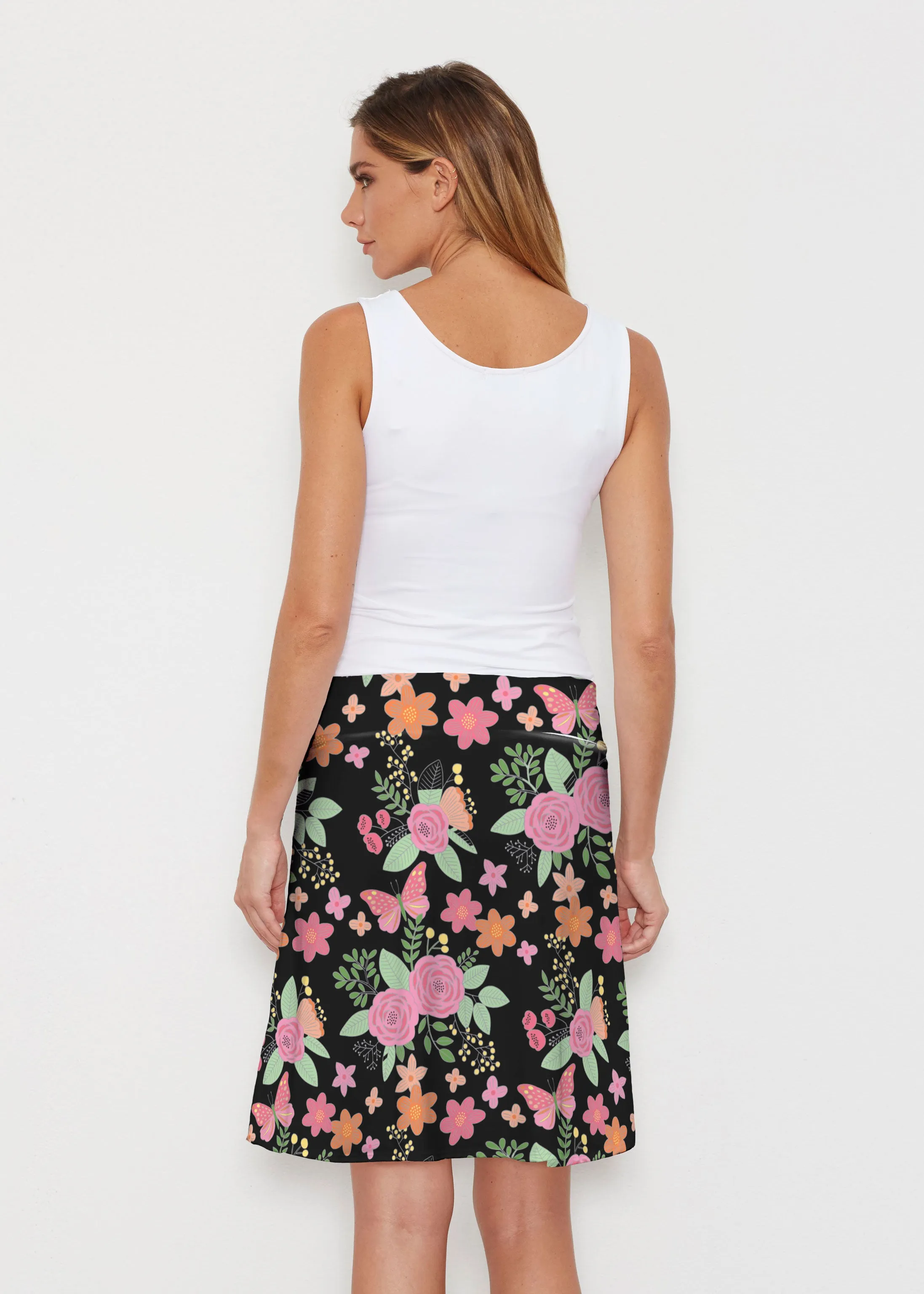 Rosalyn (14298) ~ Silky Brenda Skirt 21 inch
