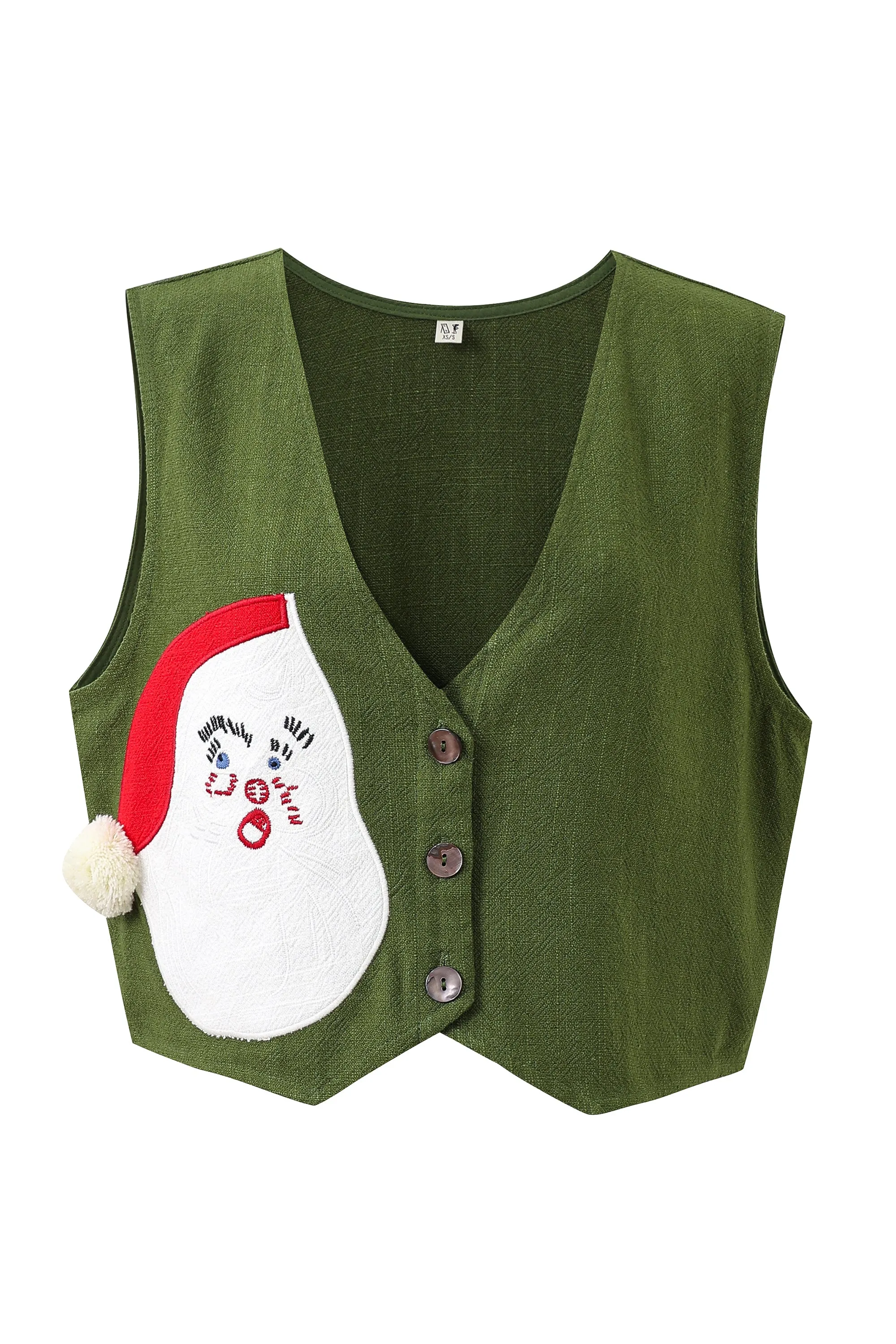 Santa Vest Thick Linen
