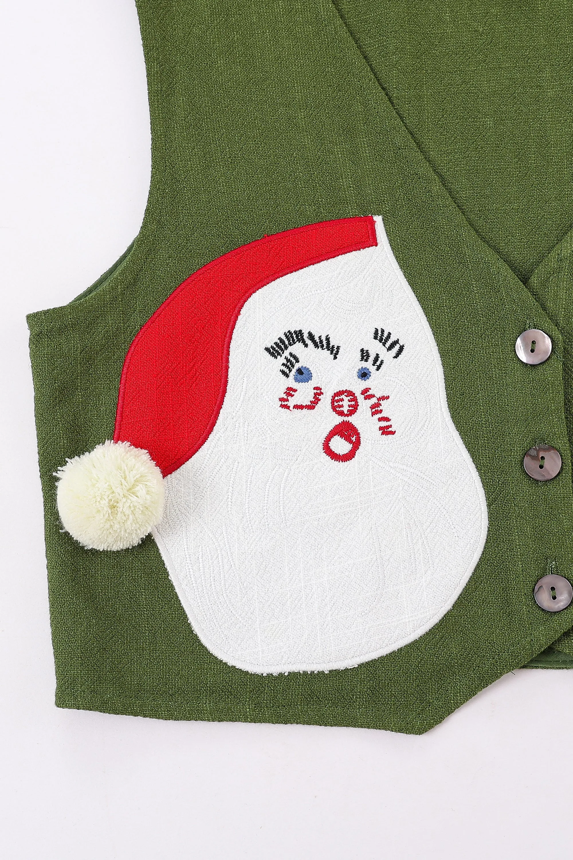 Santa Vest Thick Linen