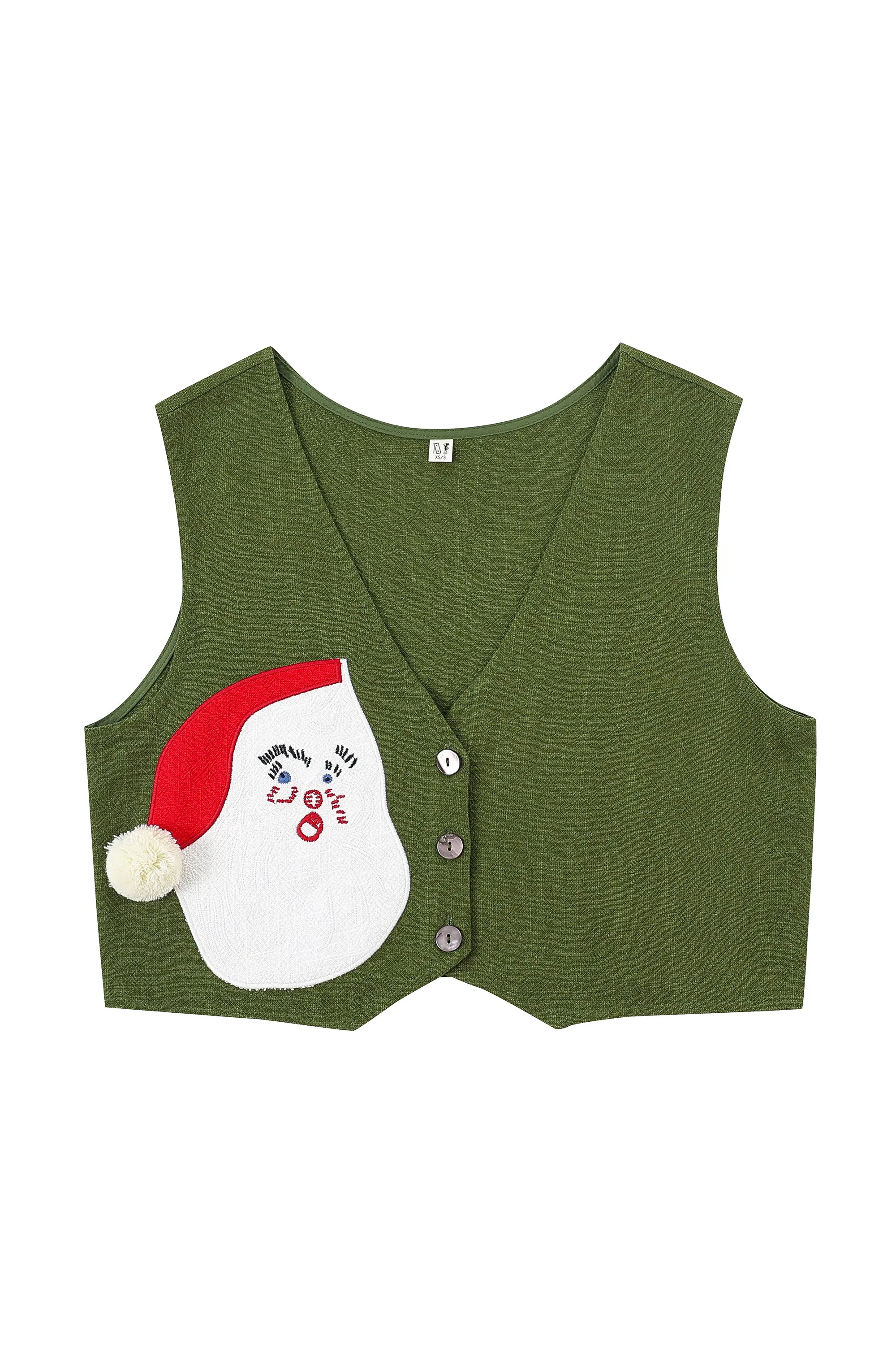 Santa Vest Thick Linen