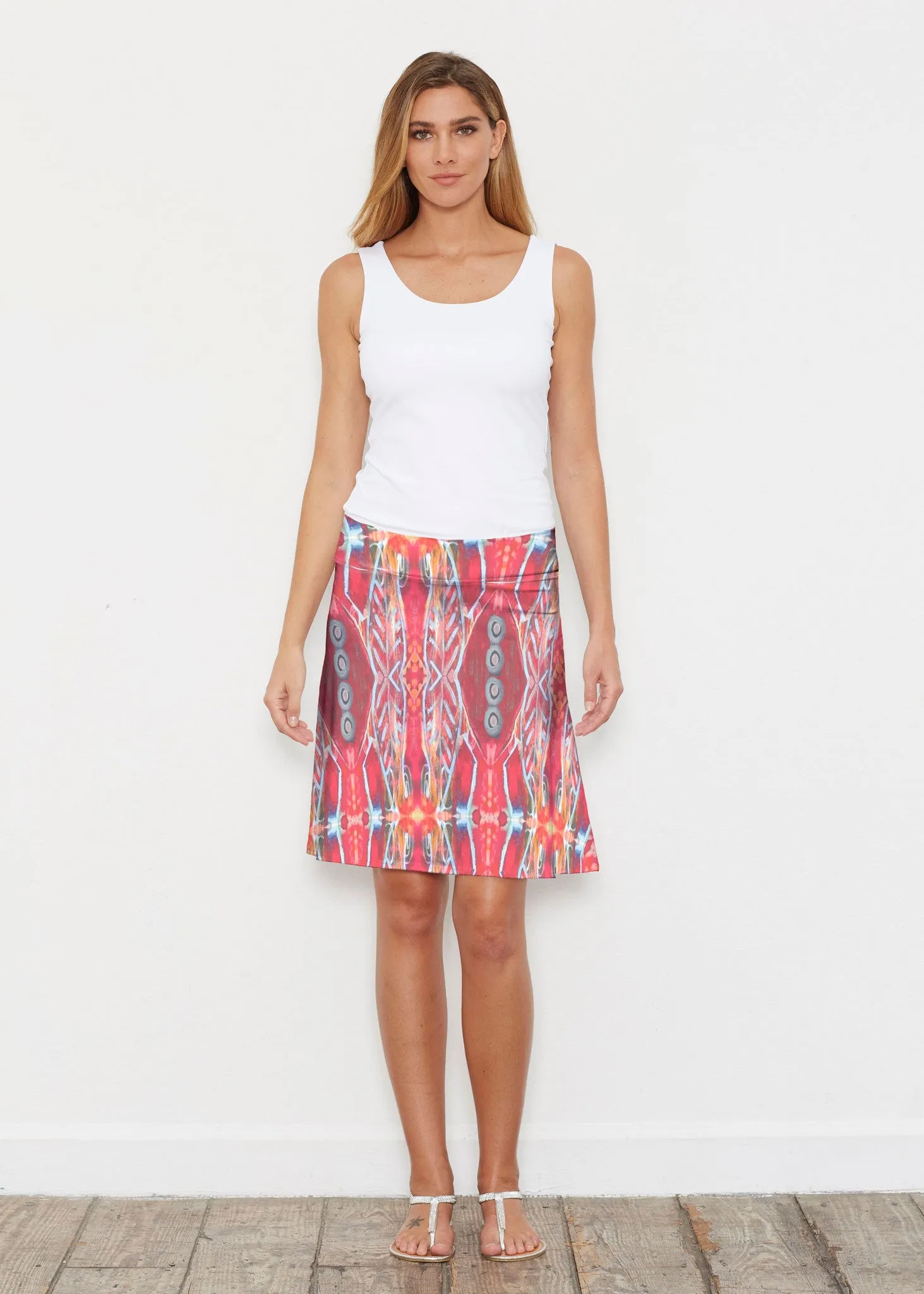 Sedona Sunset (2816) ~ Silky Brenda Skirt 21 inch