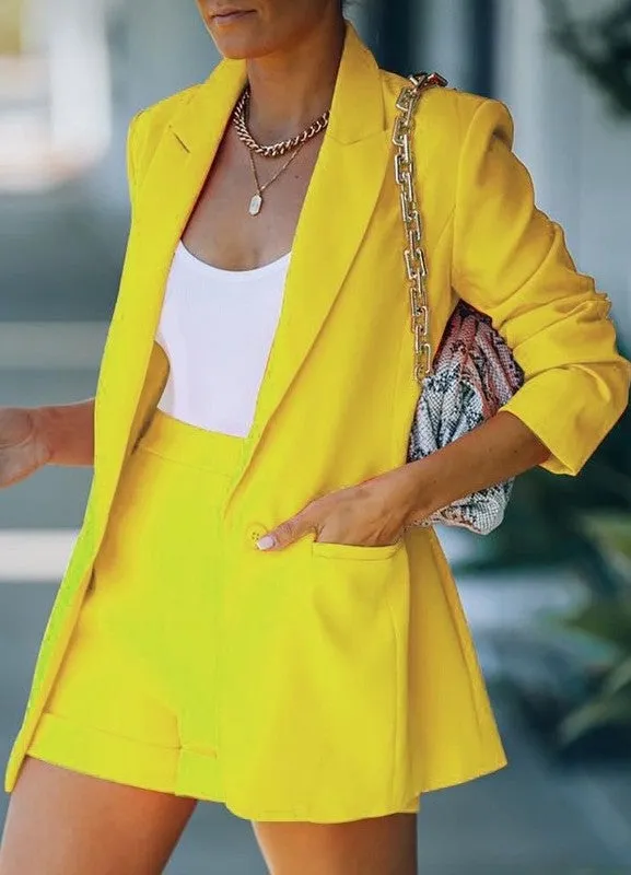 Set it Up- Matching Blazer and Short Set
