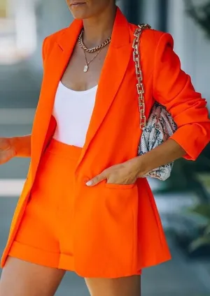 Set it Up- Matching Blazer and Short Set