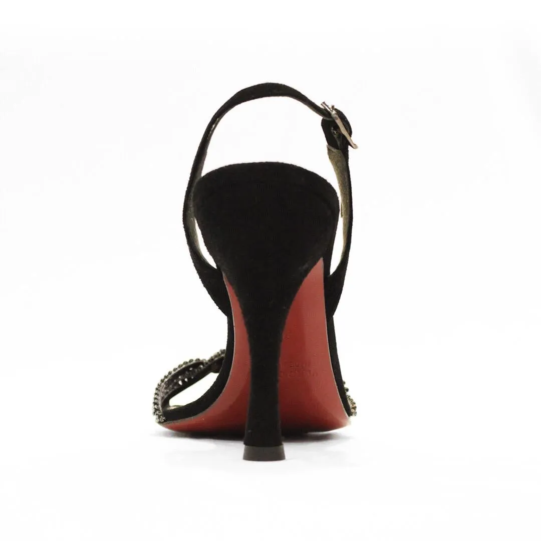 Sling back twisted strap sandal