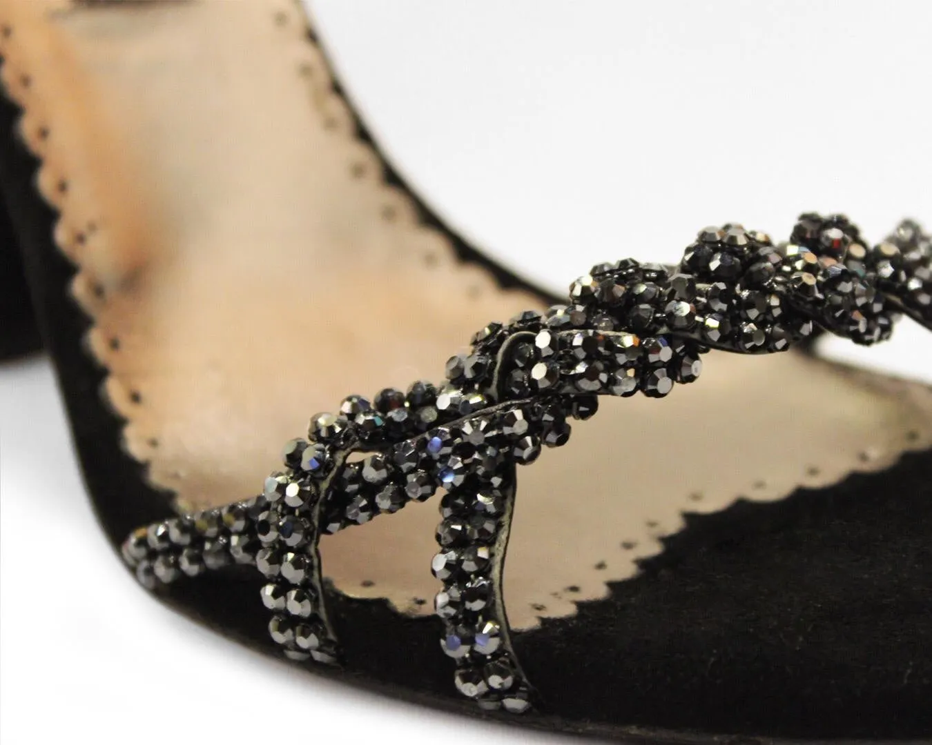 Sling back twisted strap sandal