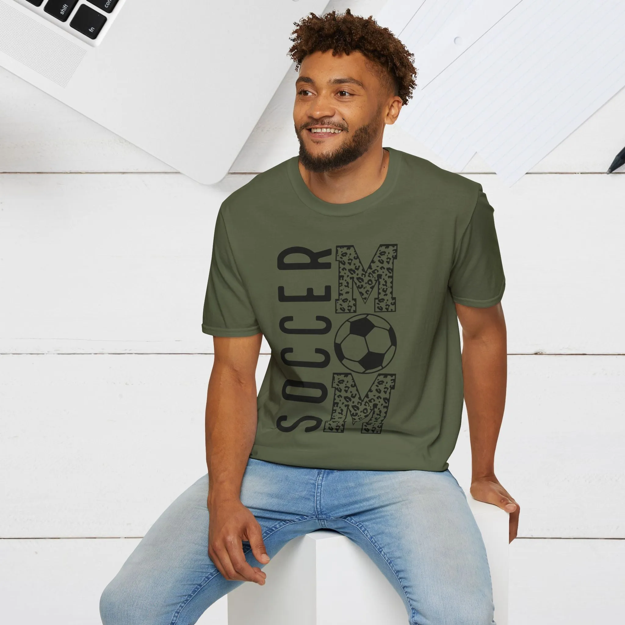 Soccer Mom Unisex Softstyle T-Shirt - Perfect Gift for Sporty Moms