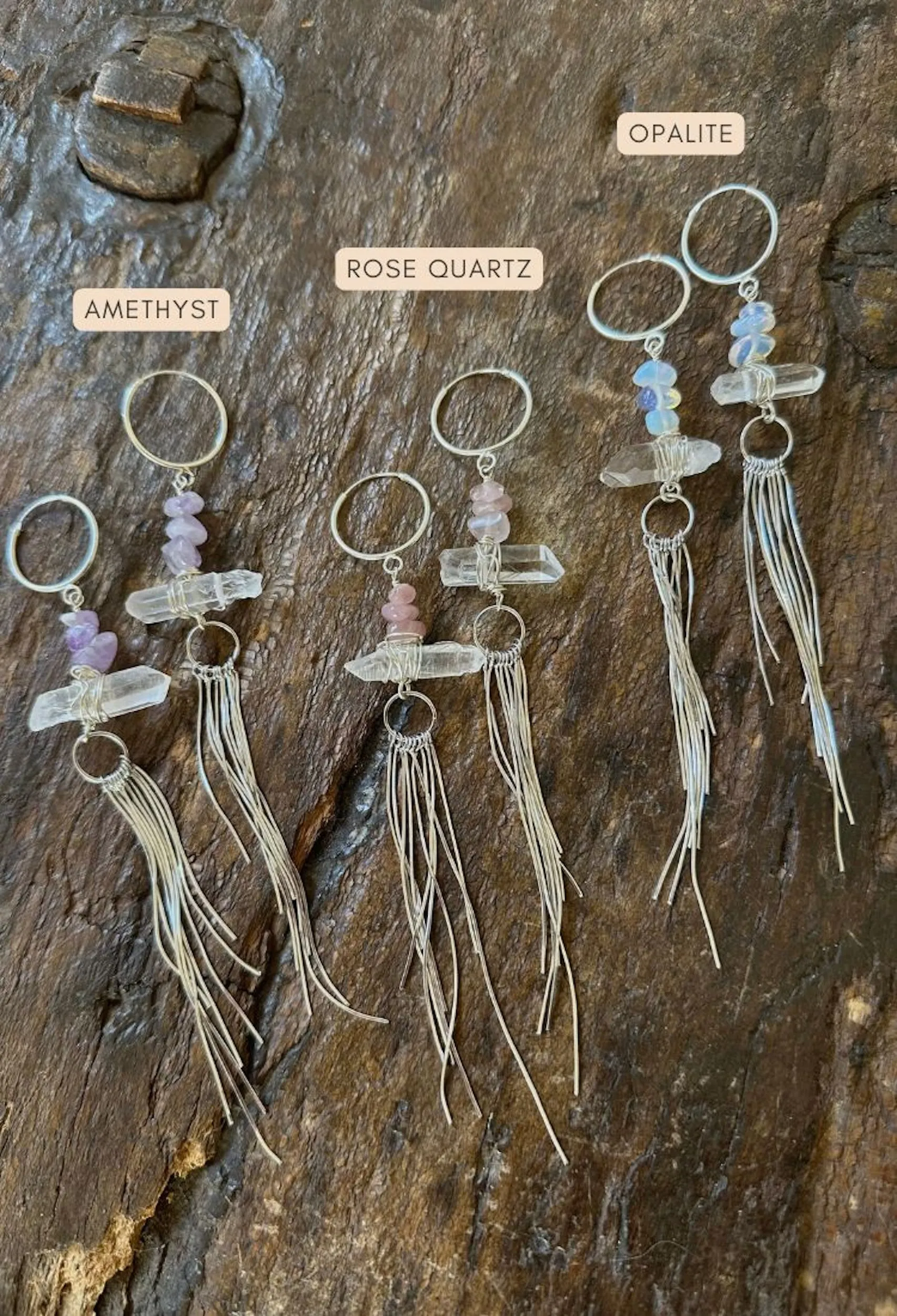 Soft Girl Era Quartz Silver Earrings