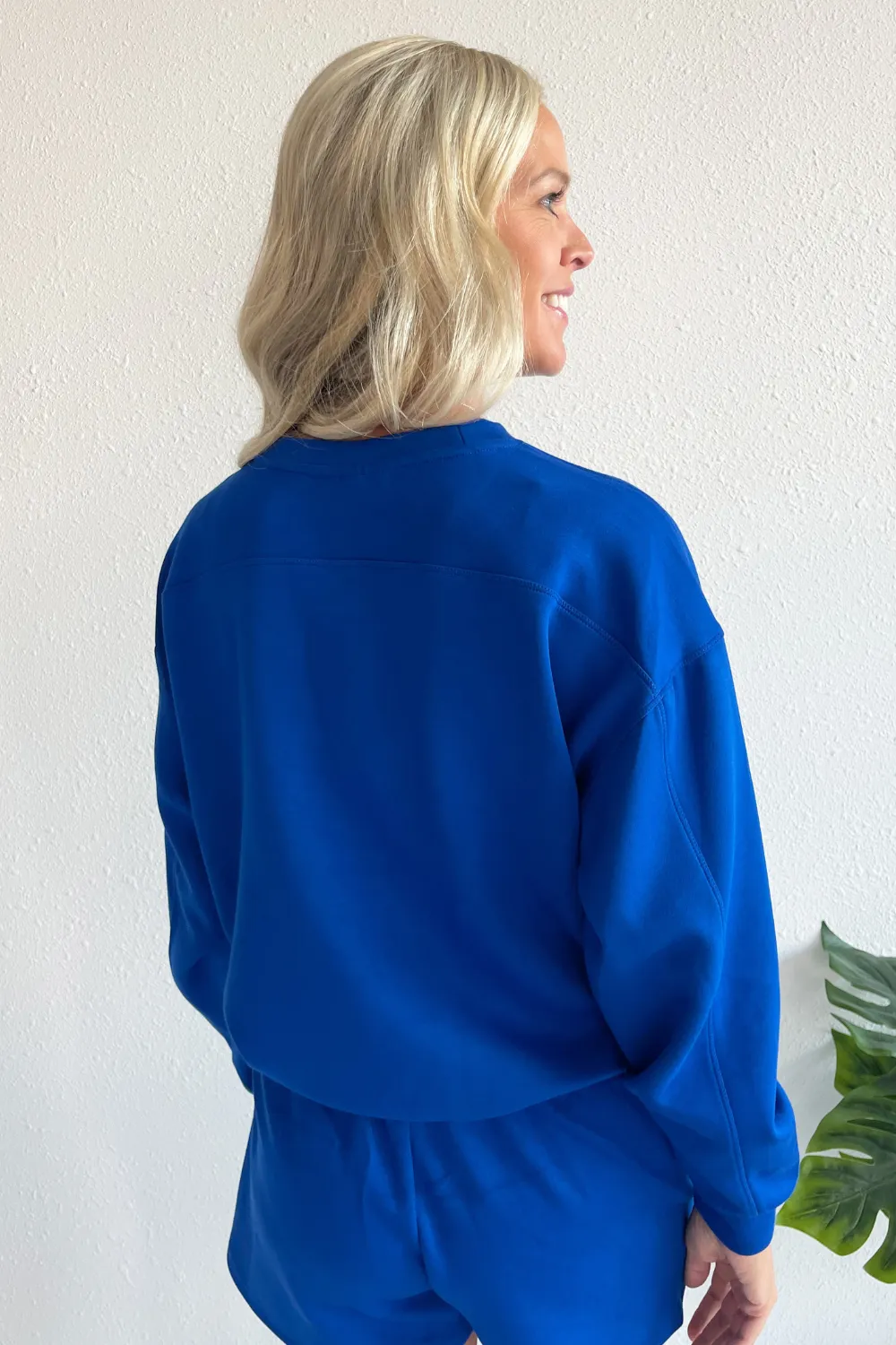 Soft Texture Relaxed Fit Sweatshirt
