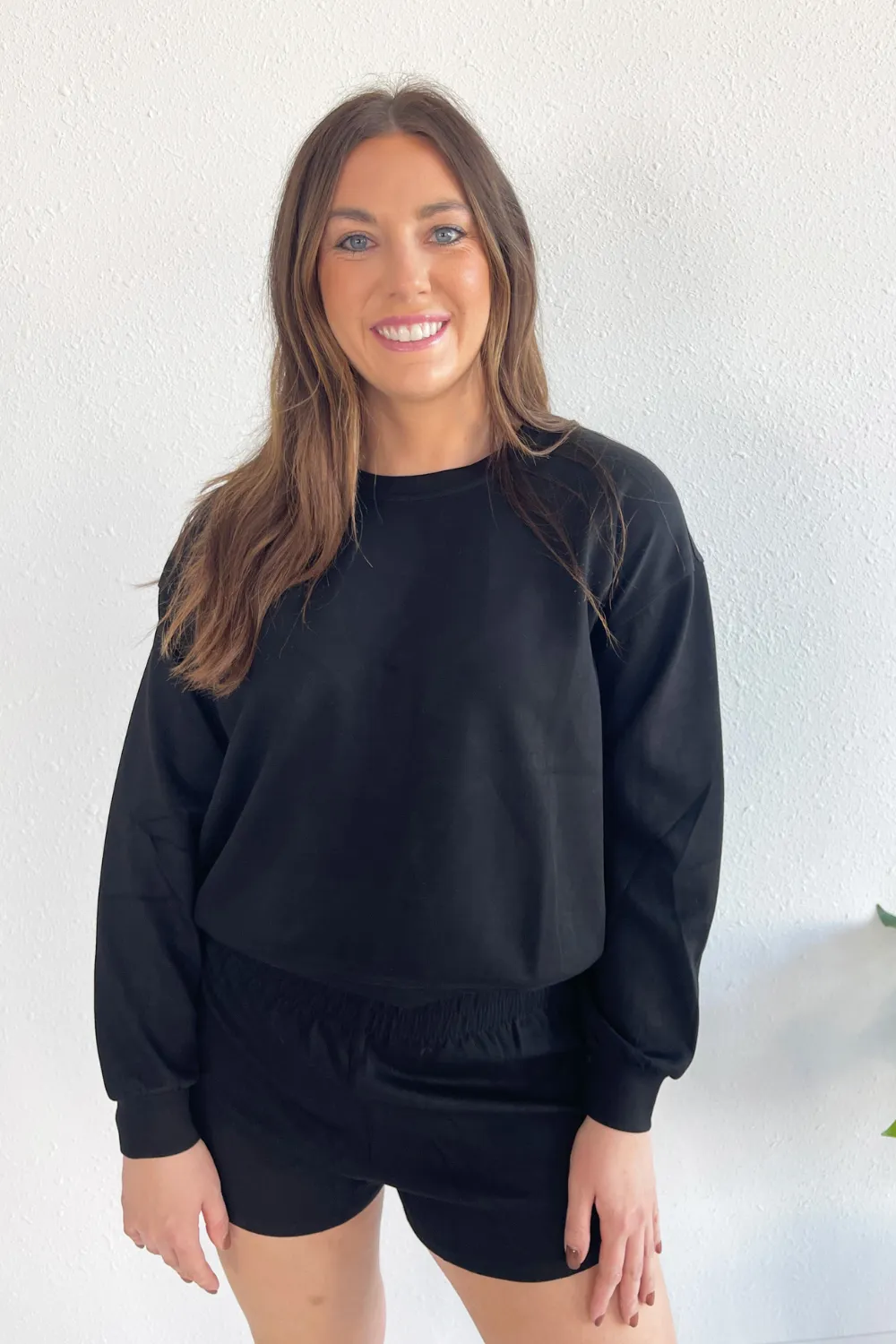 Soft Texture Relaxed Fit Sweatshirt