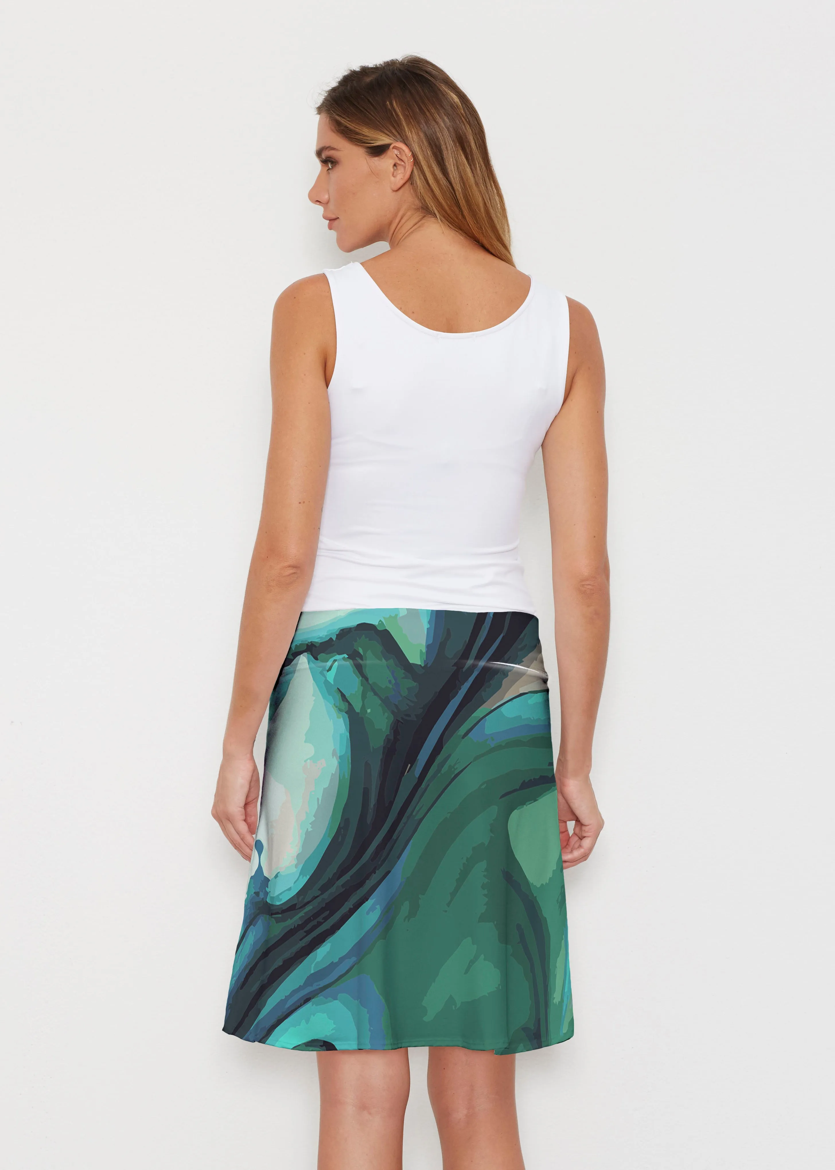 Stella (14313) ~ Silky Brenda Skirt 21 inch