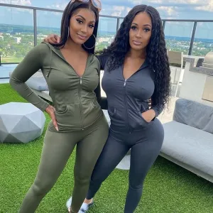 Streetwear Fall Two 2 Piece Set Women Outfits Matching Sets Hoodies Leggings Women Sweatsuit Ladies Tracksuit Female