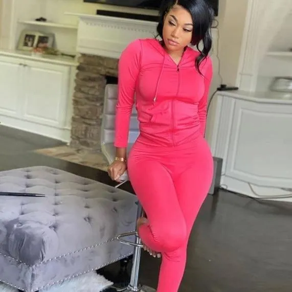 Streetwear Fall Two 2 Piece Set Women Outfits Matching Sets Hoodies Leggings Women Sweatsuit Ladies Tracksuit Female