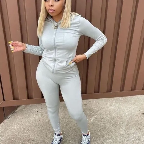 Streetwear Fall Two 2 Piece Set Women Outfits Matching Sets Hoodies Leggings Women Sweatsuit Ladies Tracksuit Female