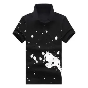 Stylish Ink Printed Casual Golf Shirt