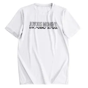 Stylish Letter Printing Casual T Shirts