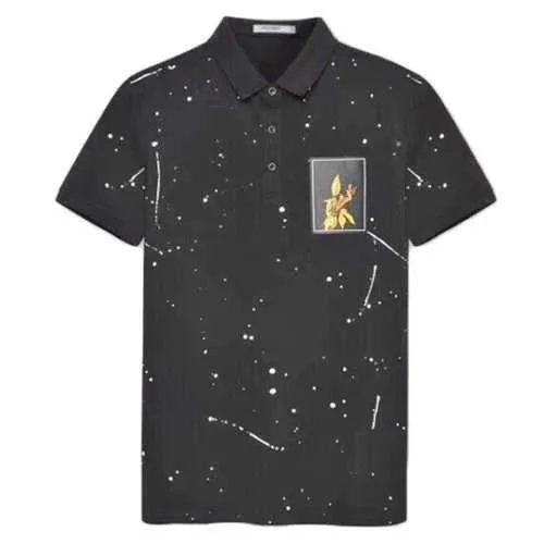Stylish Printed Casual Cotton Golf Shirt