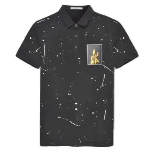 Stylish Printed Casual Cotton Golf Shirt