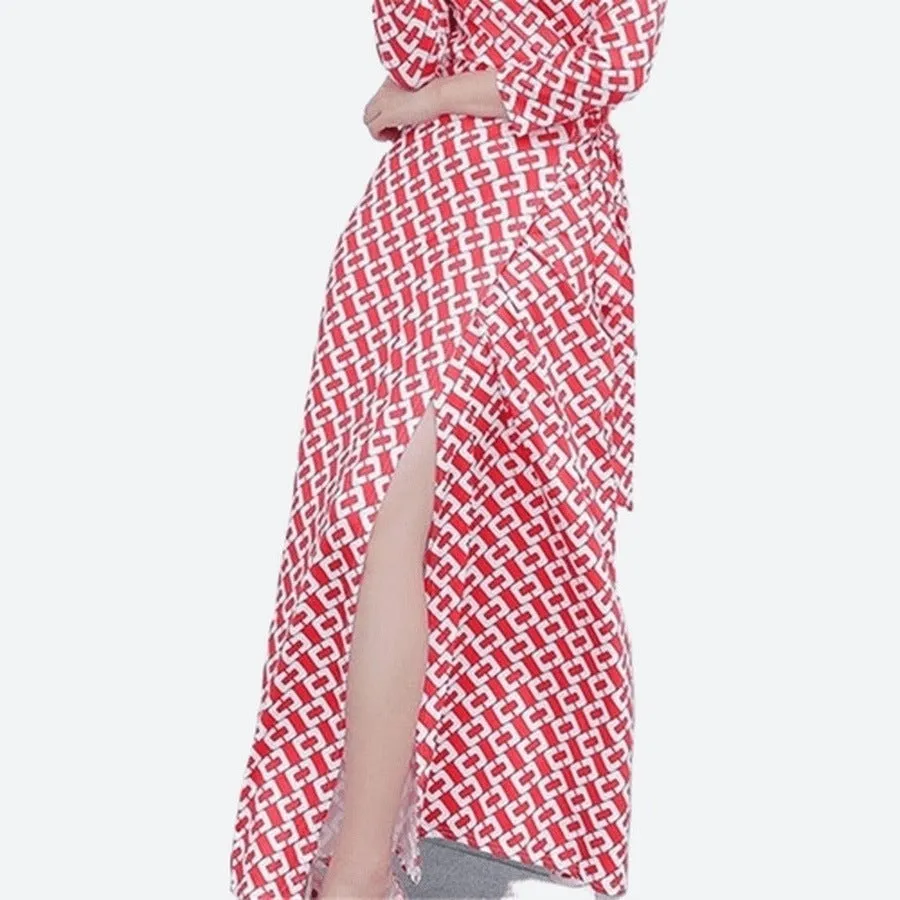 Stylish Three-Quarter Sleeve Wrap Dresses