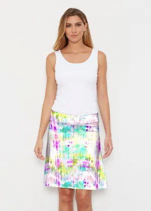 Summer Tie Dye (7878) ~ Silky Brenda Skirt 21 inch