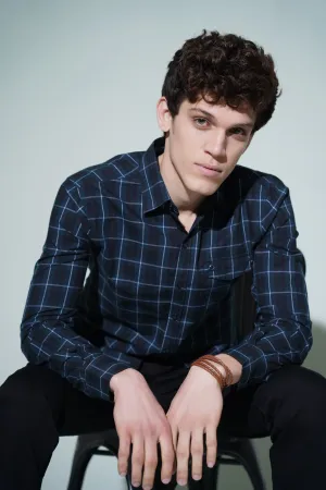 Teal Plaid Shirt