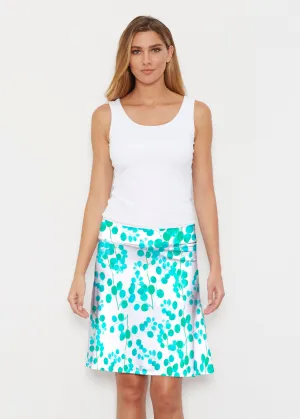 Teal Pome (7863) ~ Silky Brenda Skirt 21 inch