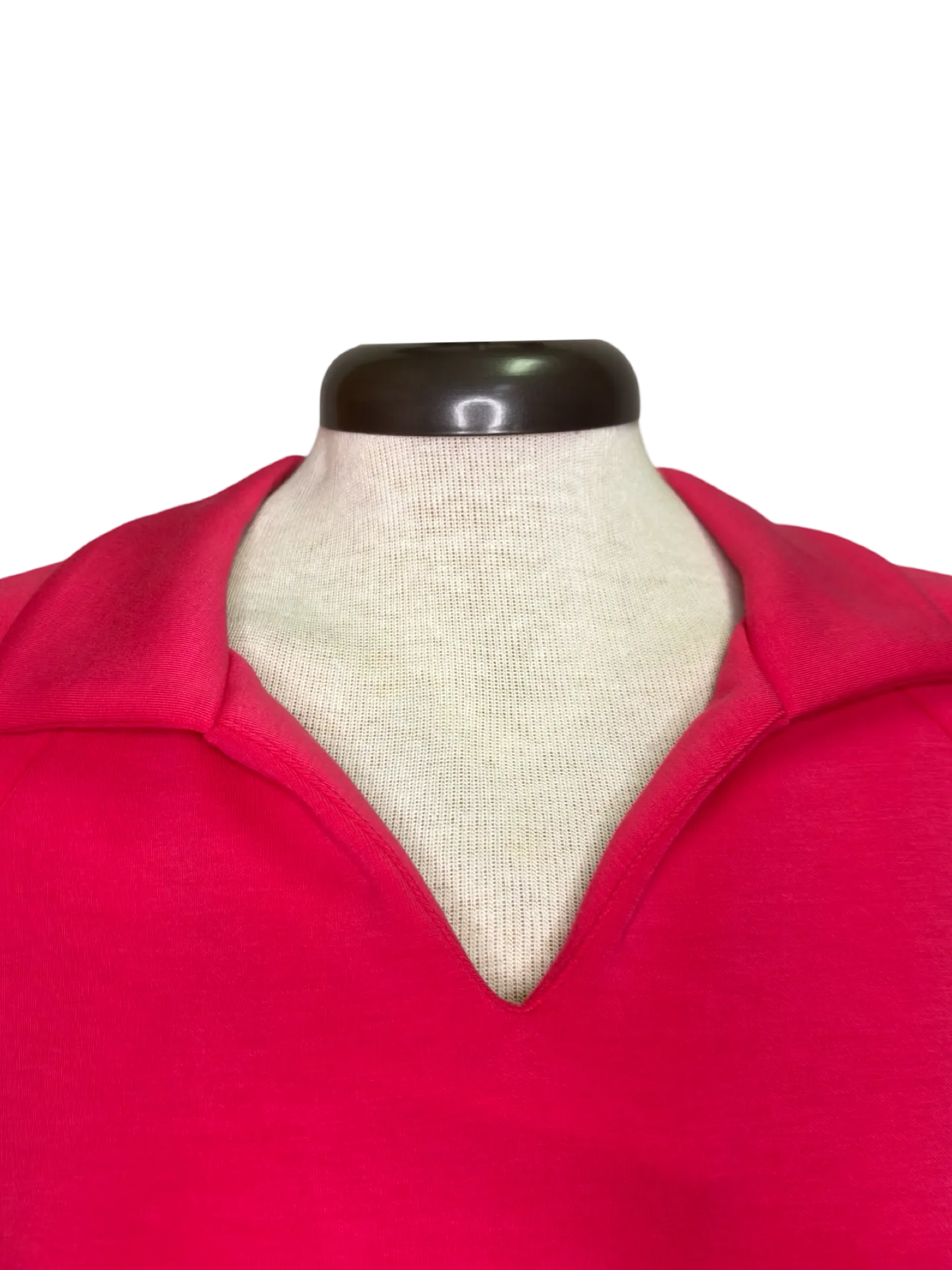 Techno Lux Johnny Collar Polo Top Beetroot