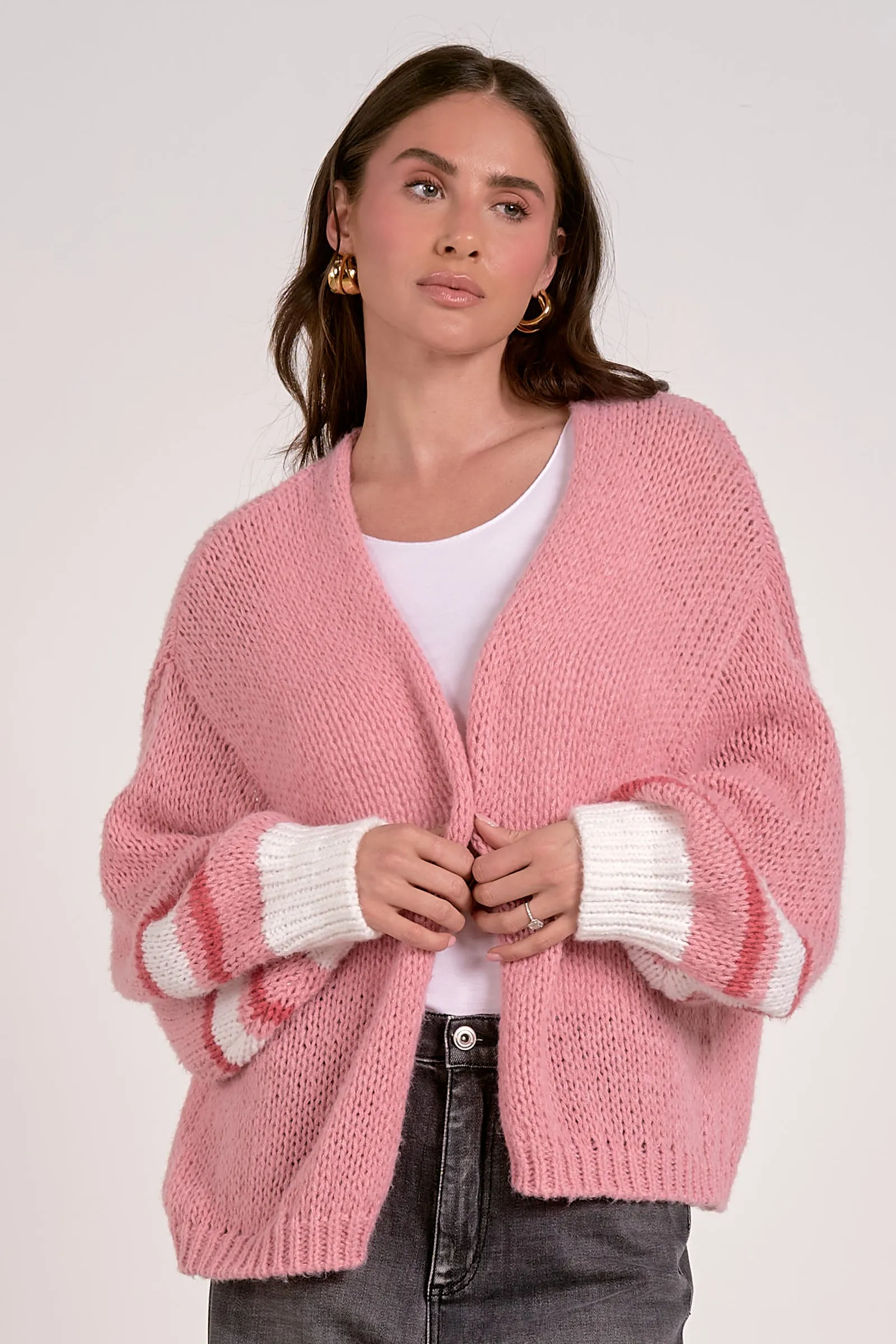 The Kellie Stripe Sleeve Cardigan