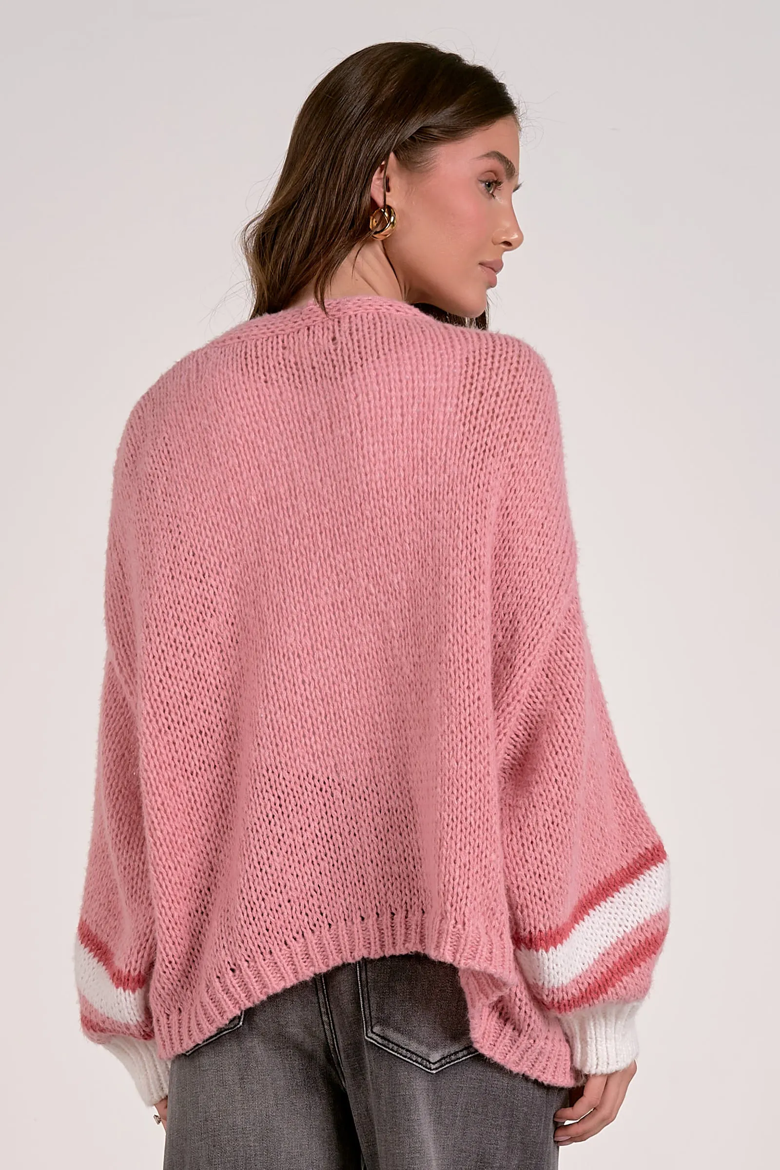 The Kellie Stripe Sleeve Cardigan