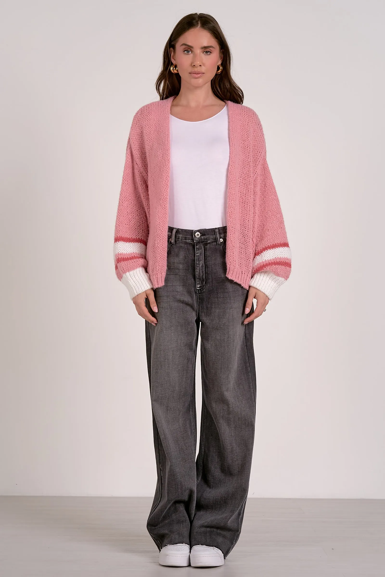 The Kellie Stripe Sleeve Cardigan