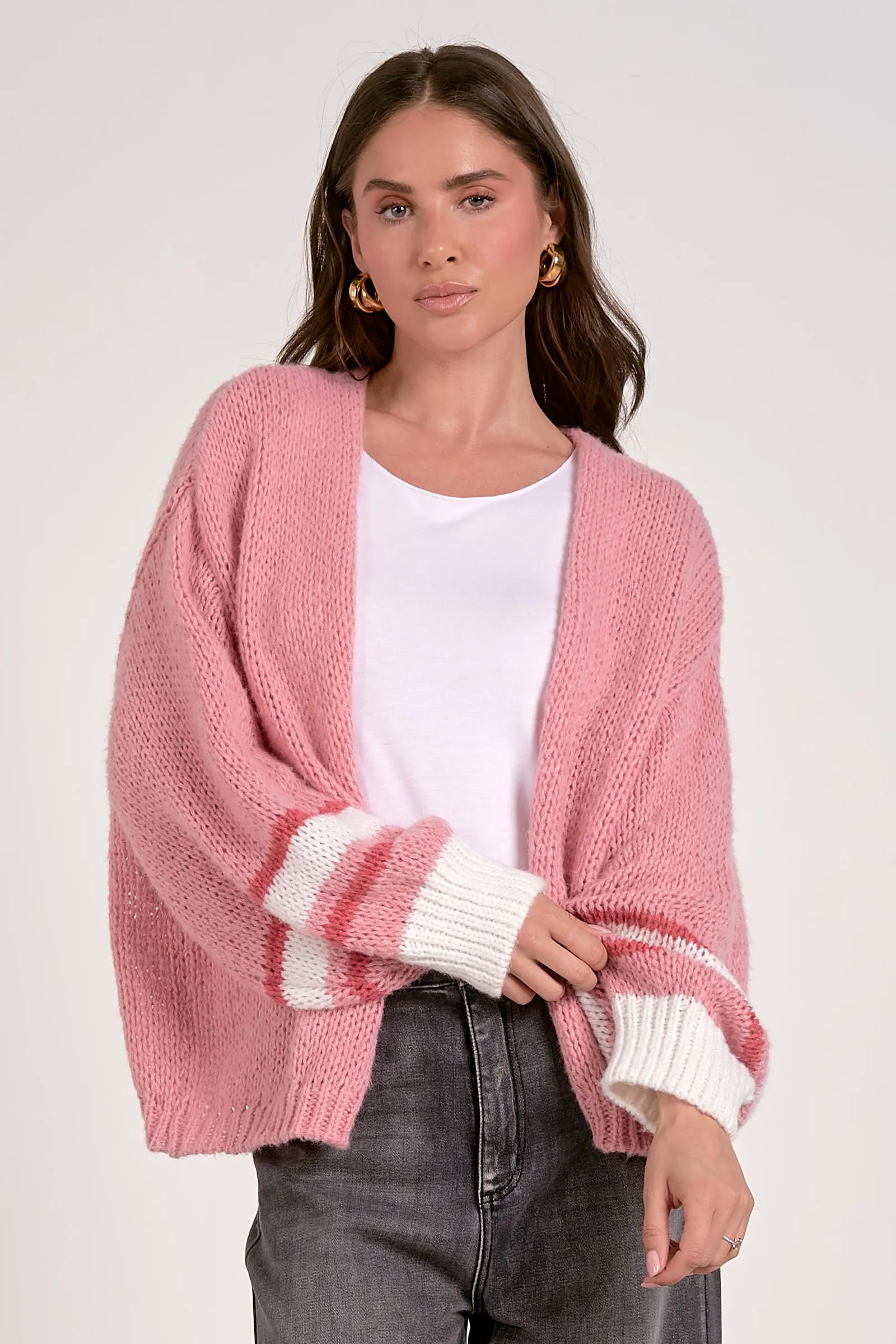 The Kellie Stripe Sleeve Cardigan