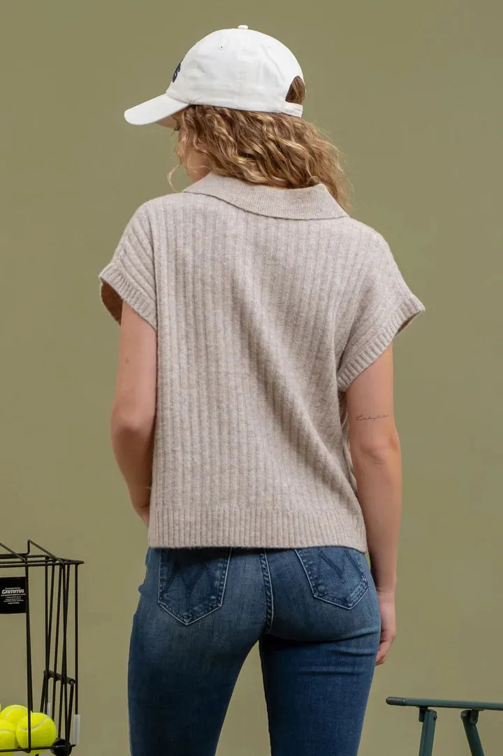 The Sutton Collared Sweater Vest