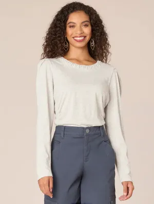 The Tamia Embroidered Detail Knit Top