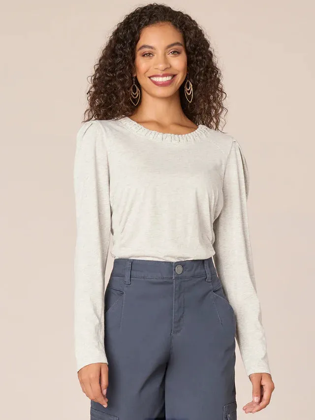 The Tamia Embroidered Detail Knit Top