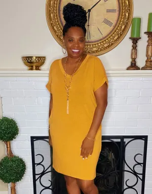 The Weekend Dress Mustard