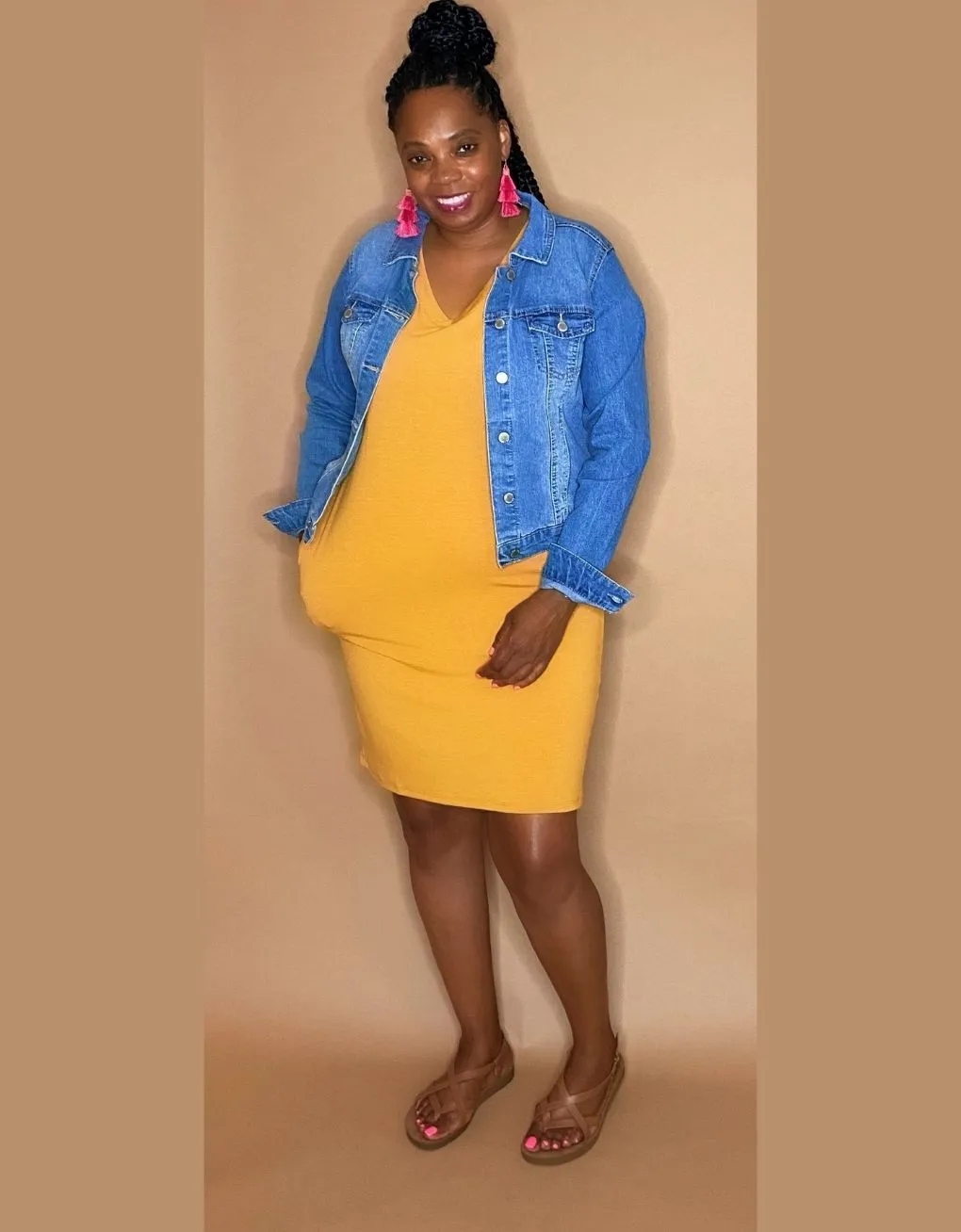 The Weekend Dress Mustard