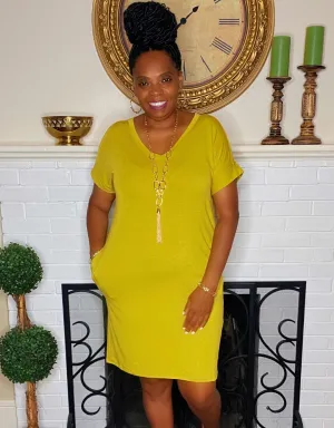 The Weekend Dress Wasabi Curvy