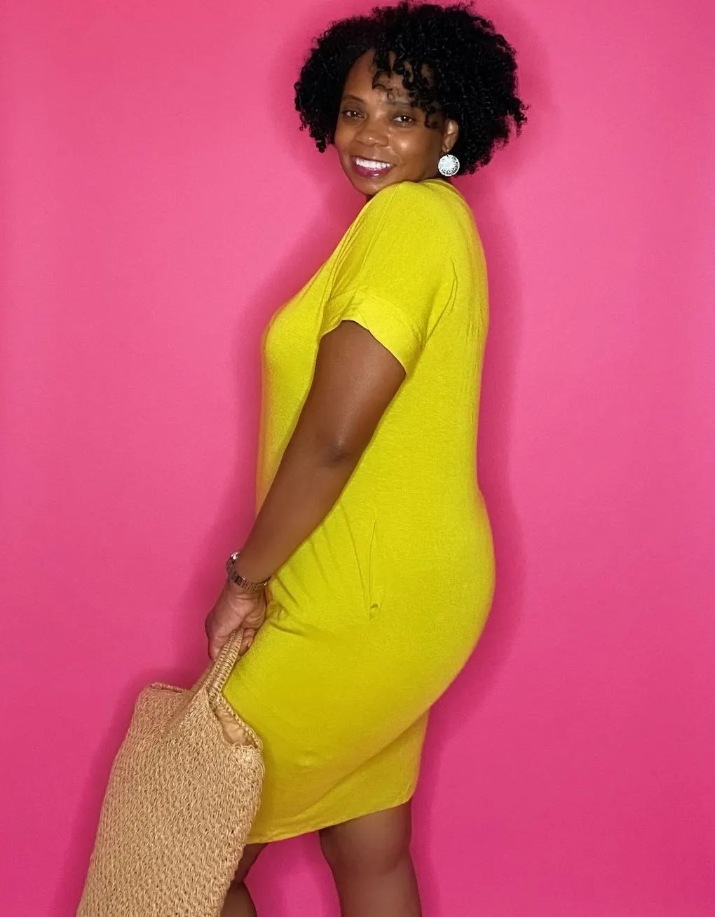 The Weekend Dress Wasabi