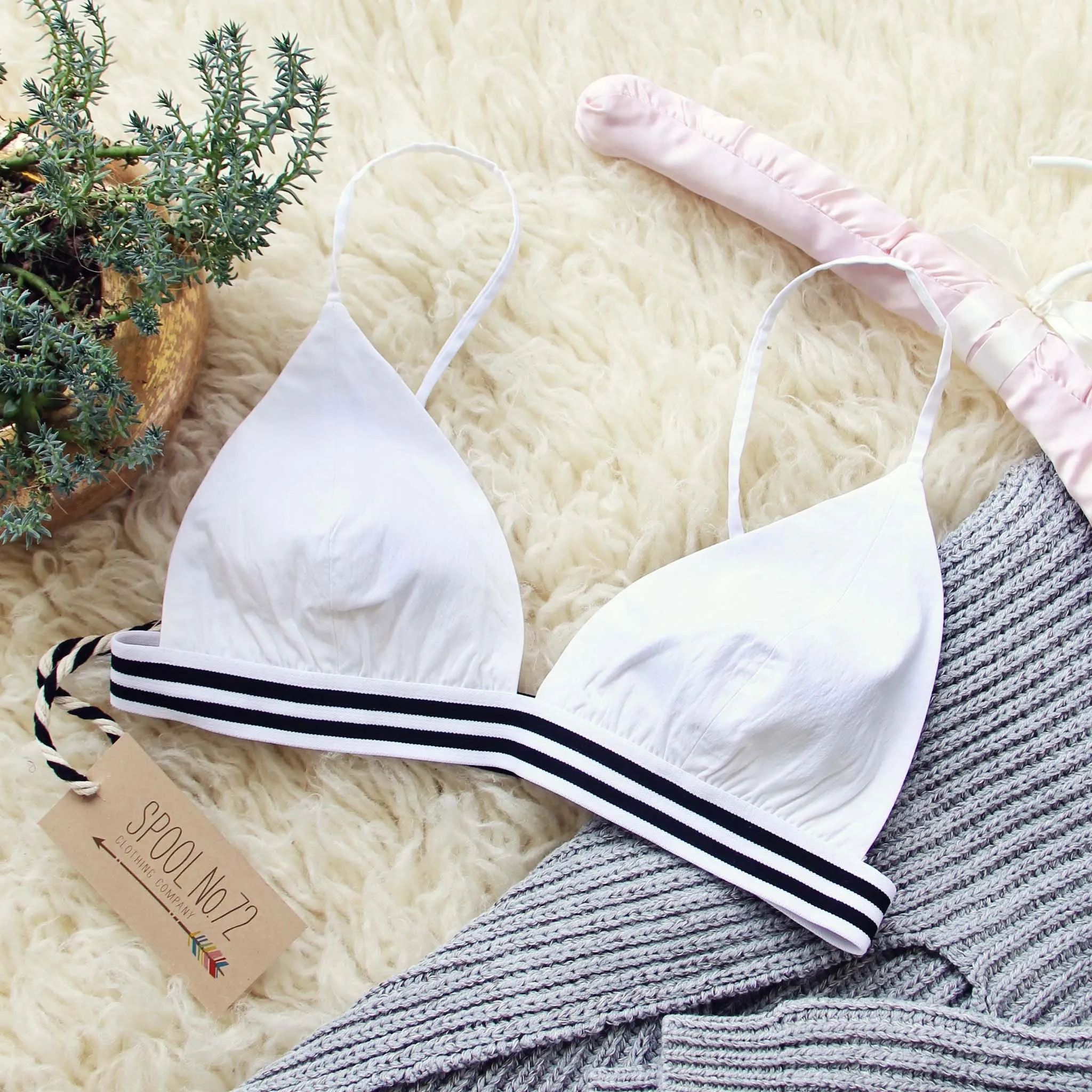 The Weekender Bra in White