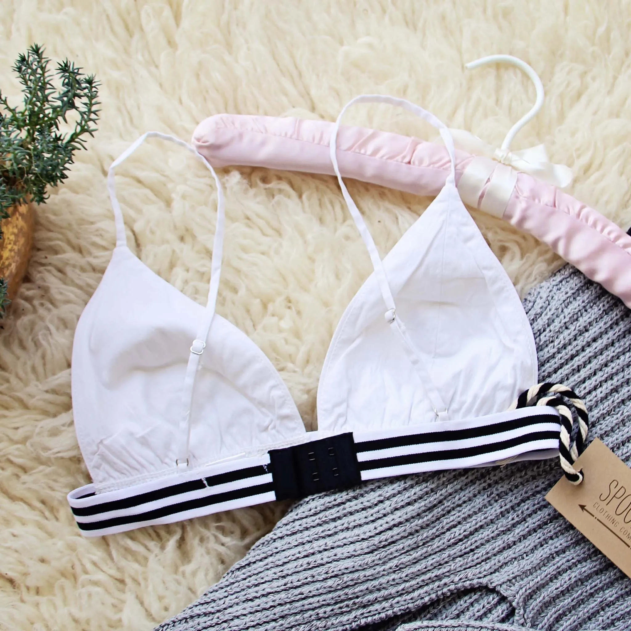 The Weekender Bra in White