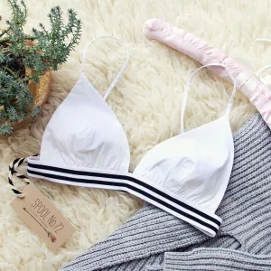 The Weekender Bra in White