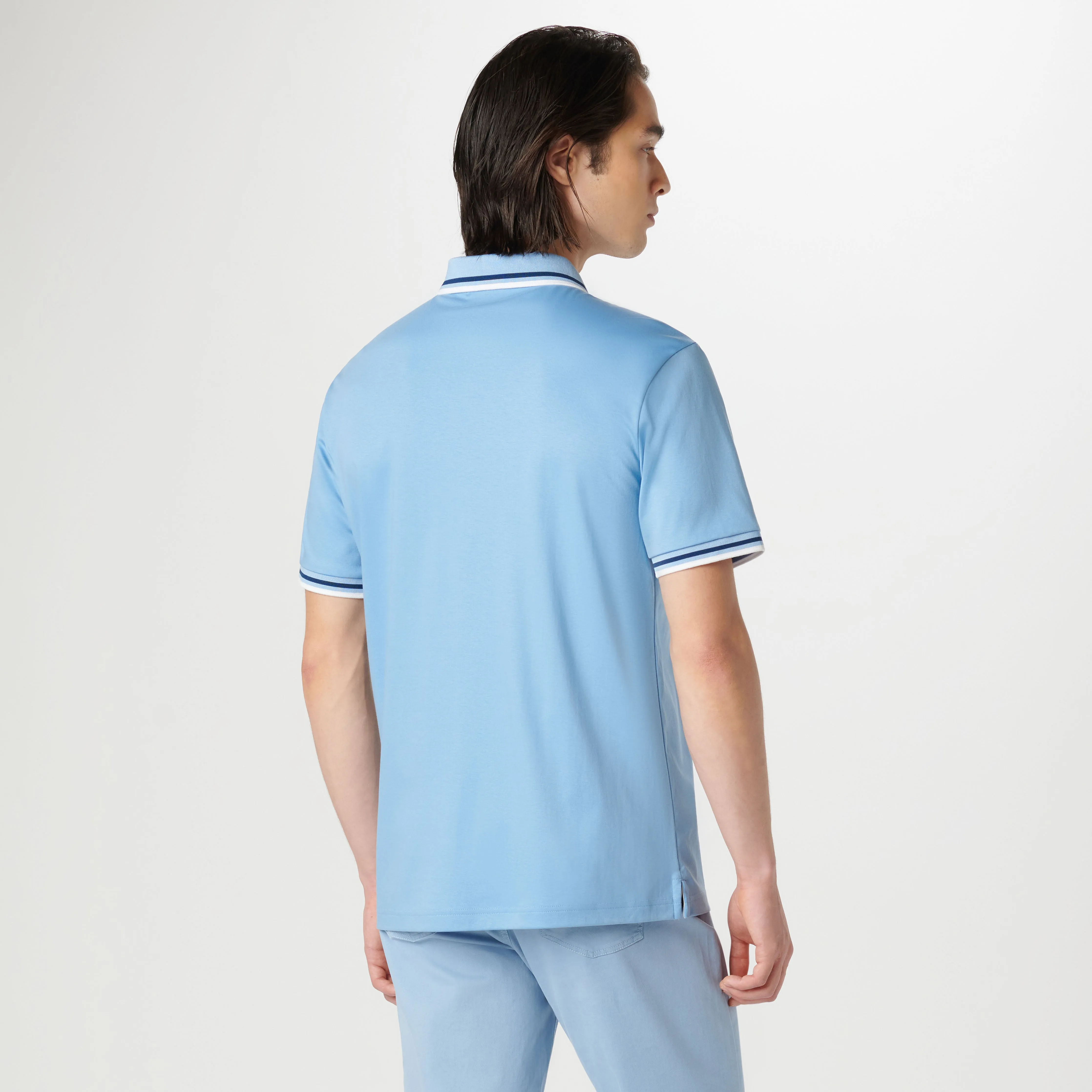 Tipped Quarter Zip Polo