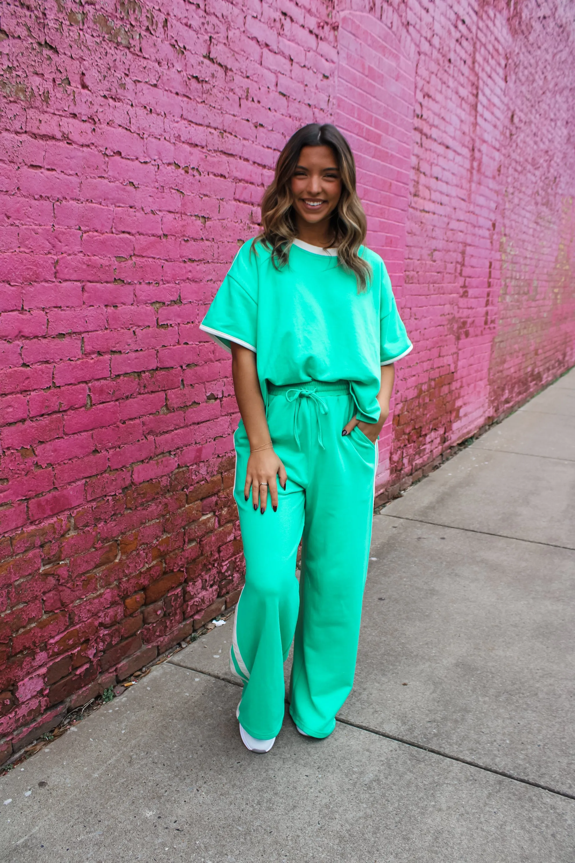 Track & Field Stripe Pants • Green