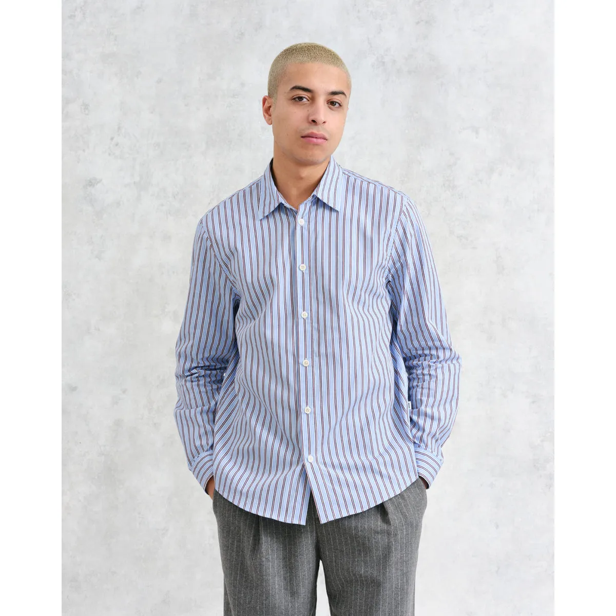 Trin L/S Shirt | Blue Multi