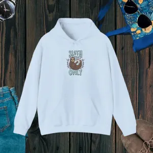 Unisex Heavy Blend Hooded Sweatshirt Cozy Sloth Vibes