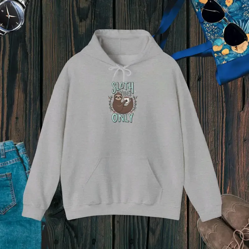 Unisex Heavy Blend Hooded Sweatshirt Cozy Sloth Vibes