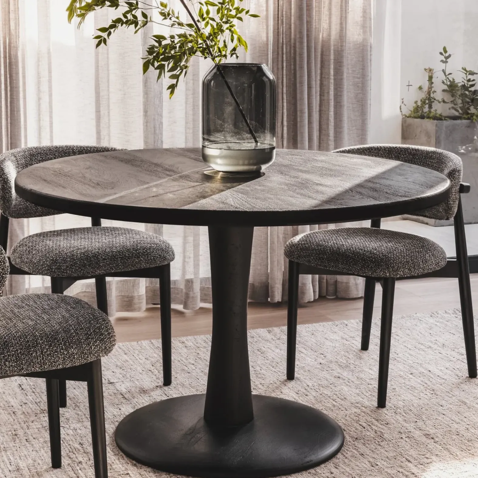 Valentino Dining Chair - Walkabout Liquorice