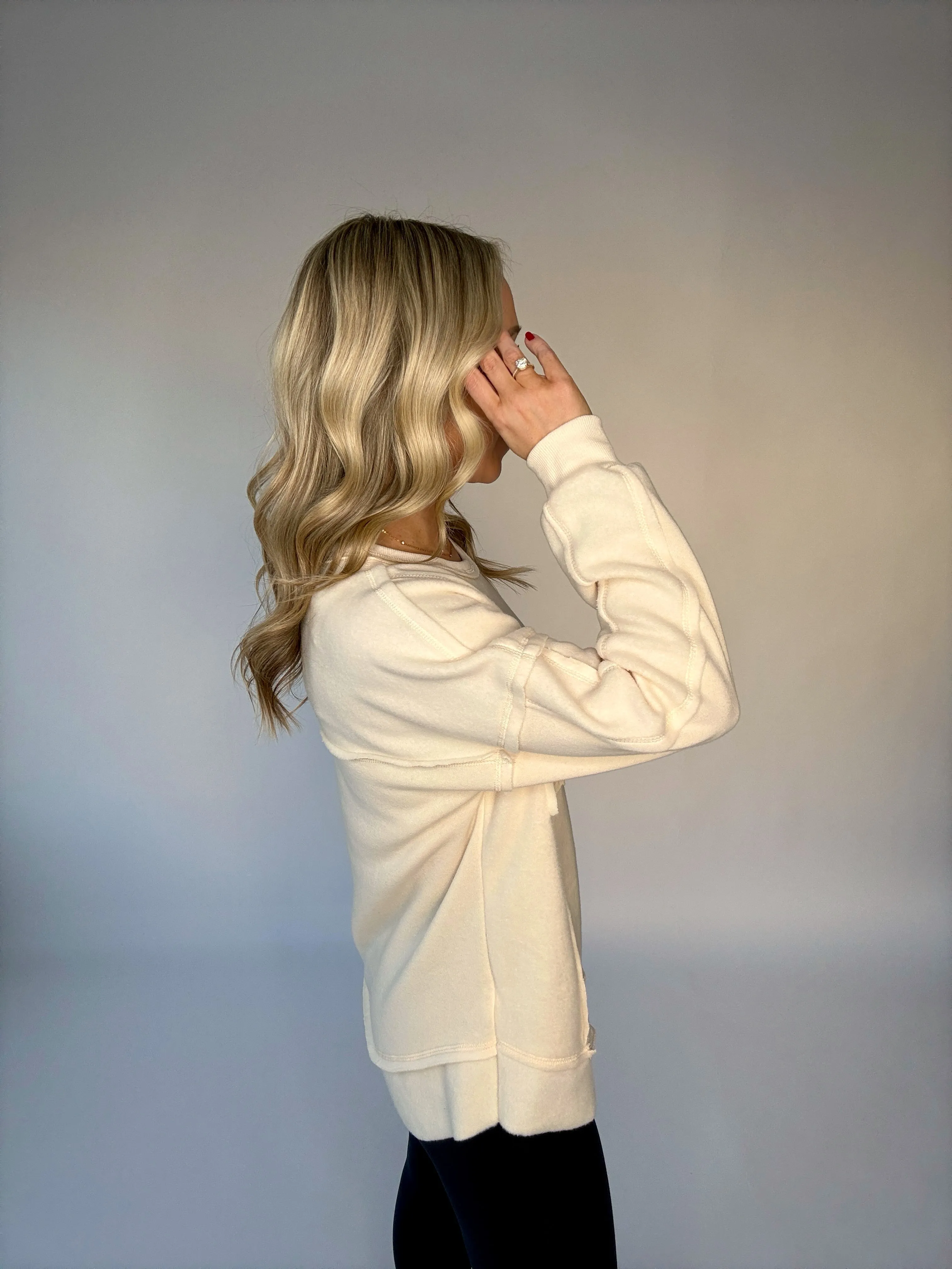 Weekend Bliss Pullover - Cream